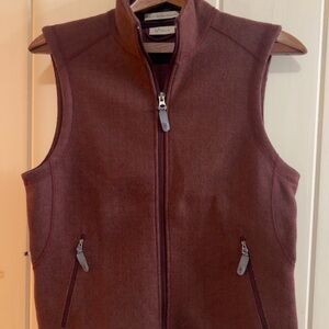 Ibex Burgundy Wool Vest